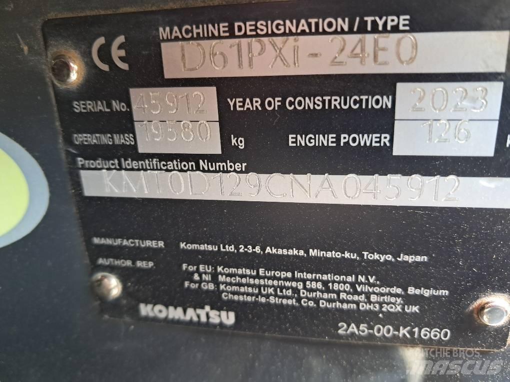 Komatsu D61PXI-24E0 Telaketjupuskutraktorit