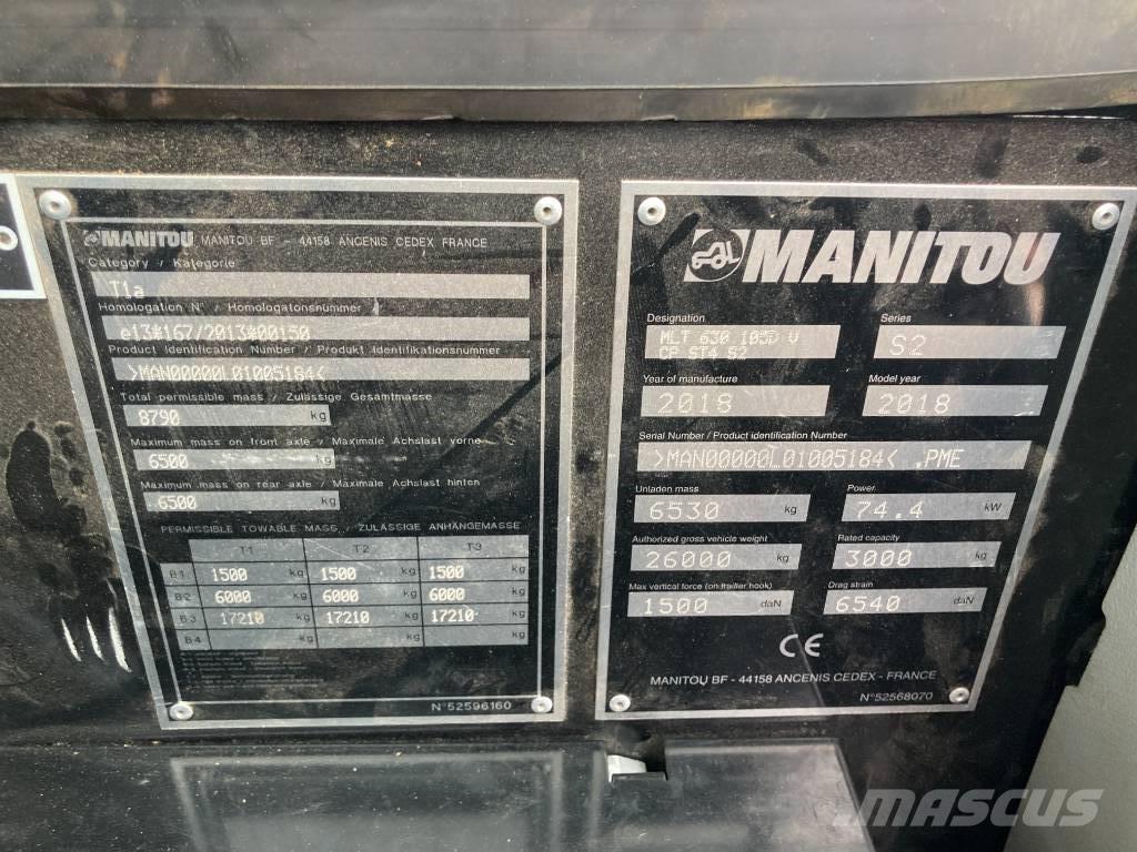Manitou MLT 630-105 Kurottajat