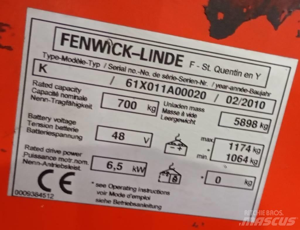 Linde K 011 Työntömastotrukit