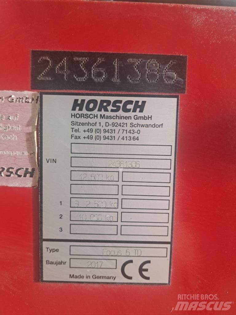 Horsch Focus 6 TD Kylvökoneet
