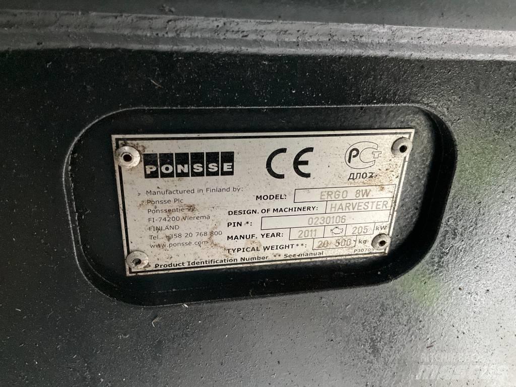 Ponsse ERGO 8W Harvesterit