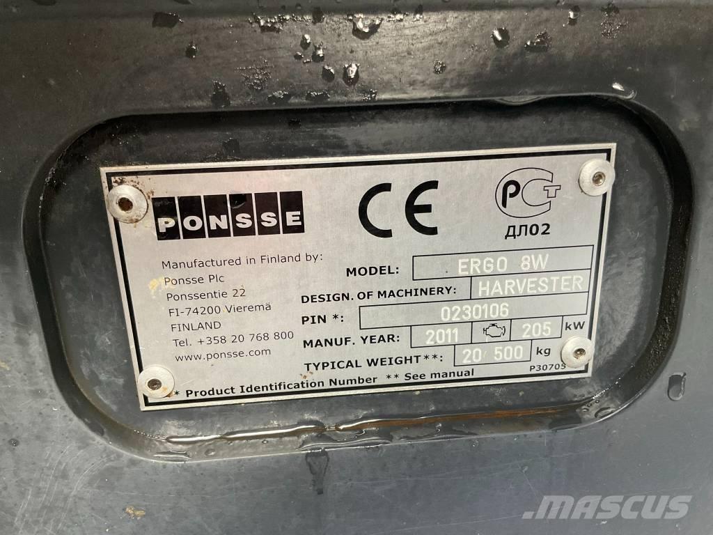Ponsse ERGO 8W Harvesterit