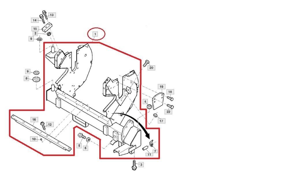 John Deere AXE10820 Heinä- ja tuorerehukoneiden tarvikkeet