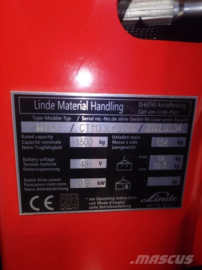 Linde MT15/1133 Lavansiirtotrukit