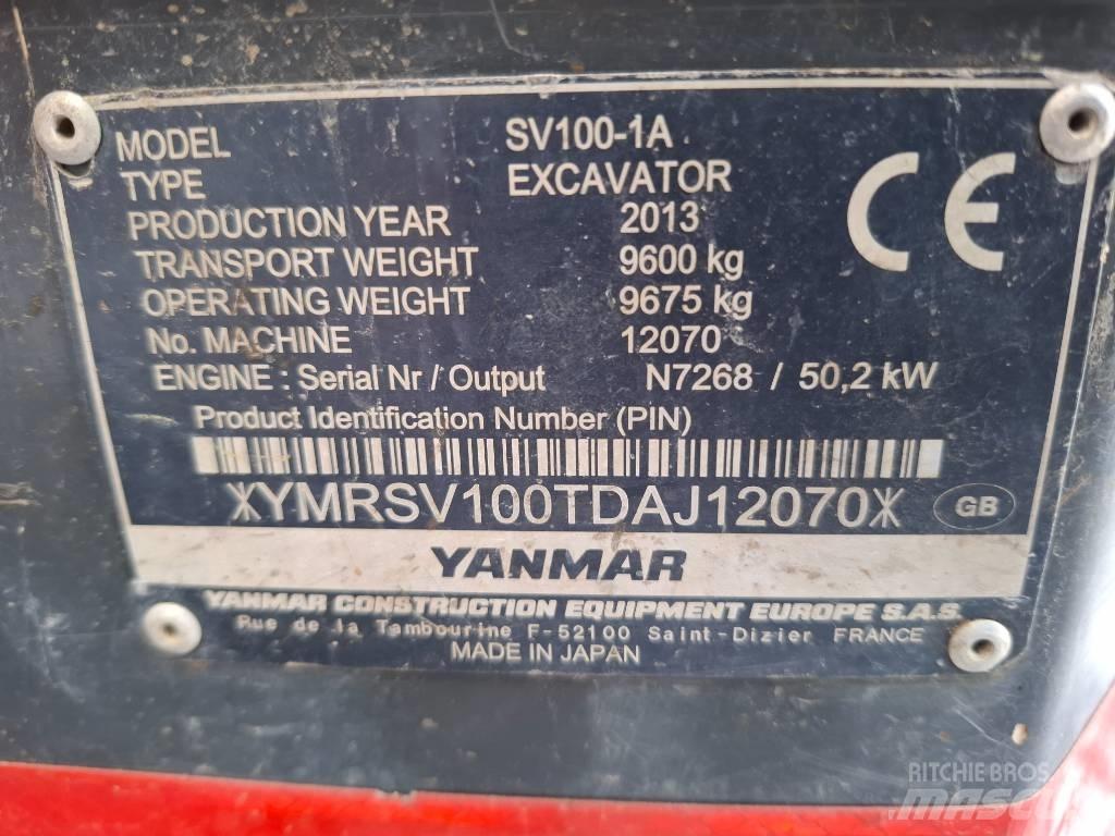 Yanmar SV100-1A Midikaivukoneet 7t - 12t