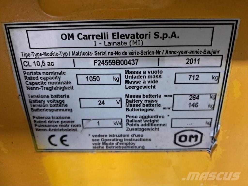 OM CL 10.5ac Käyden ajettavat pinoamistrukit