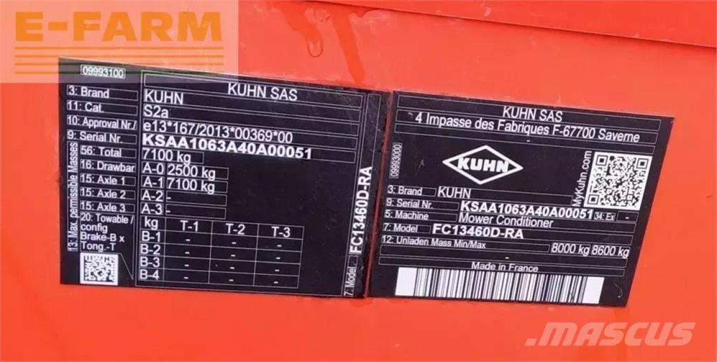 Kuhn fc 13460 ra Niittokoneet