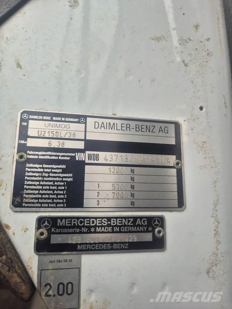 Unimog u 2150l38 Avolouhintaporauslaitteet