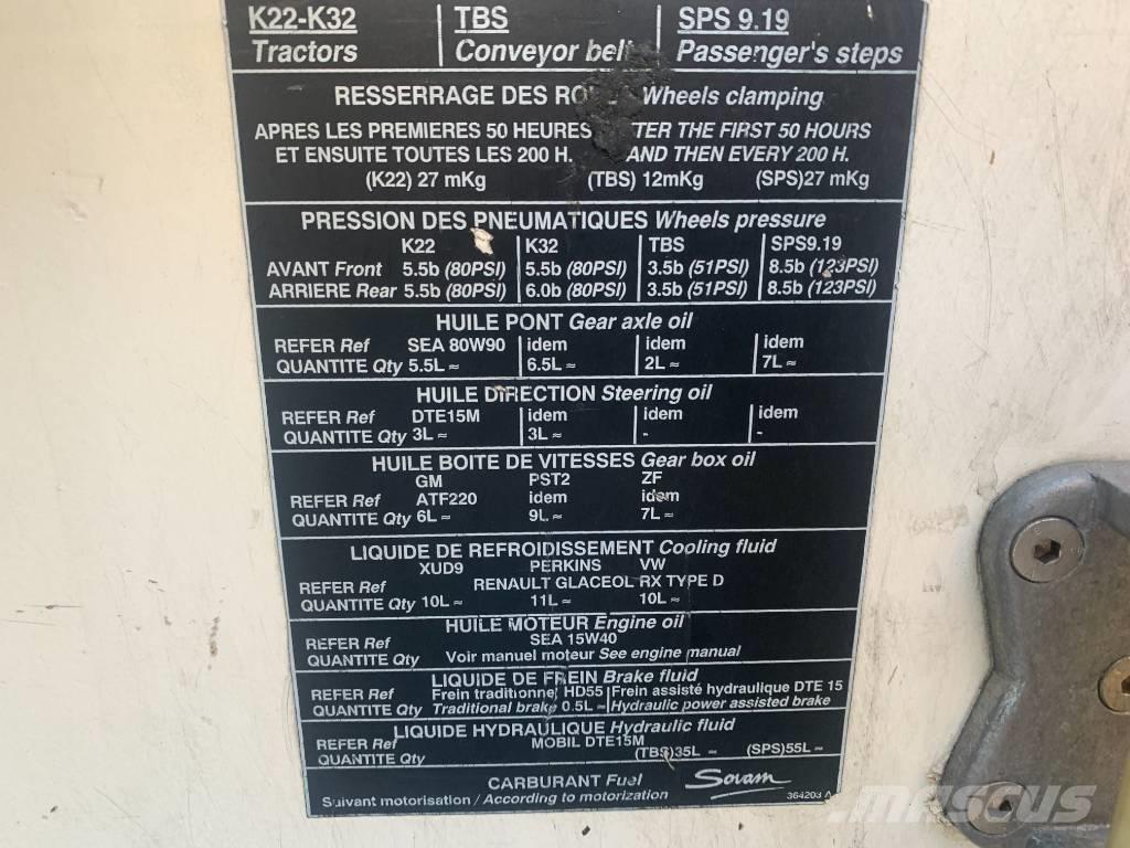 Sovam K22 V-3080 Lentokenttien kalusto