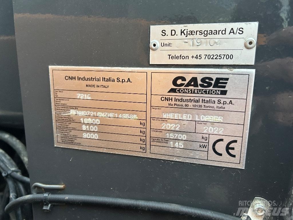 CASE 721G Pyöräkuormaajat