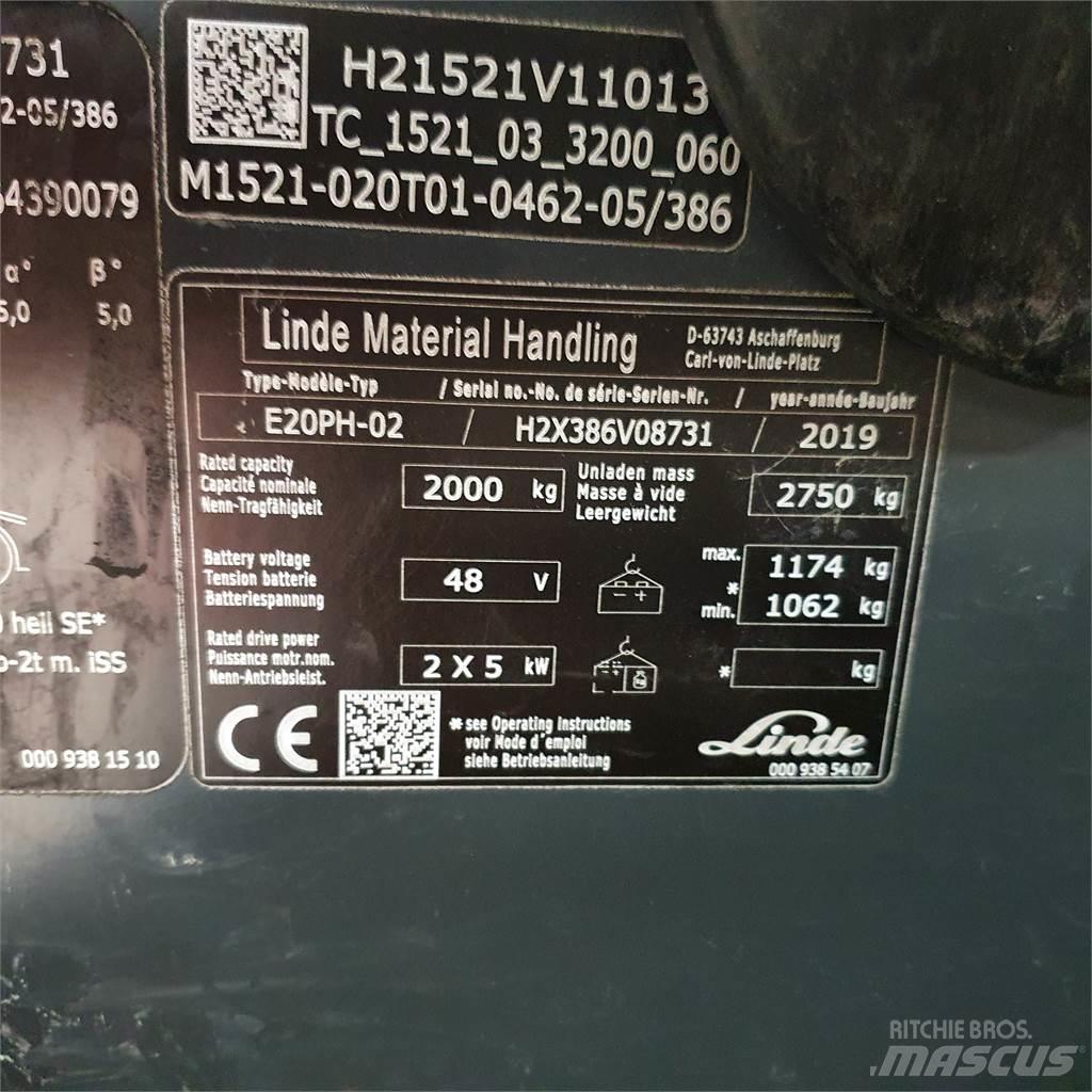 Linde E20PH Sähkötrukit
