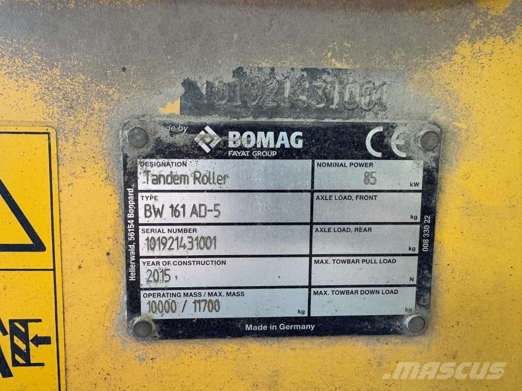 Bomag BW 161 AD-5 Tandemjyrät