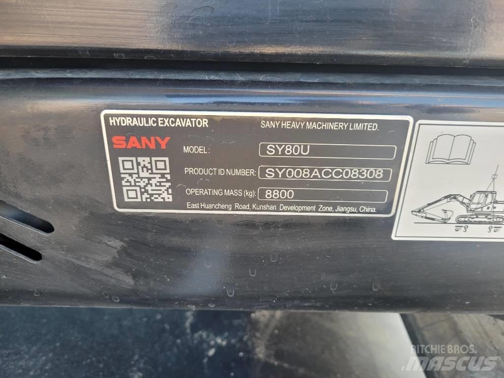 Sany SY80U Telakaivukoneet
