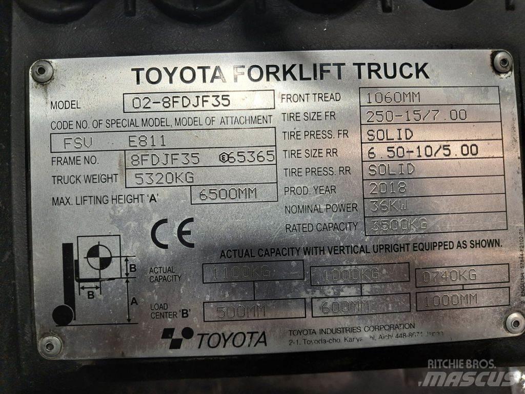 Toyota 02-8FDJF35 Dieseltrukit