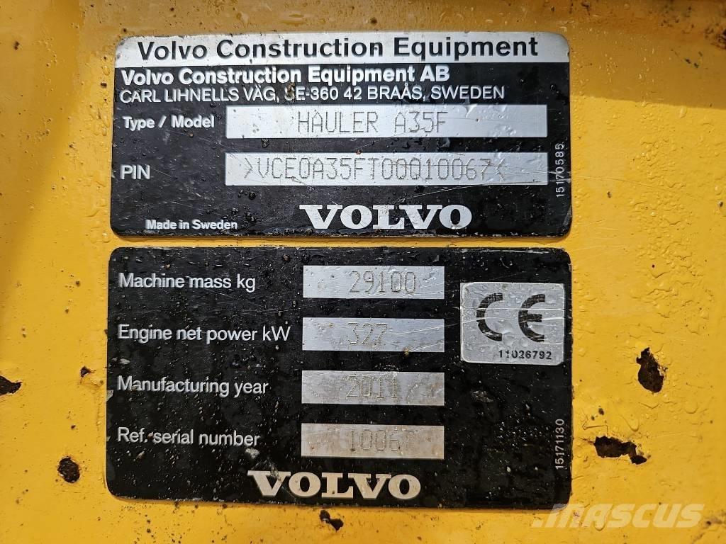 Volvo A 35 F Dumpperit