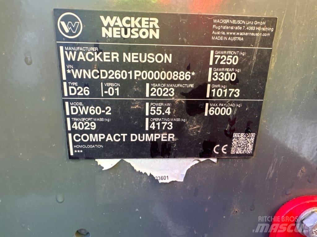 Wacker Neuson DW60-2 Minidumpperit