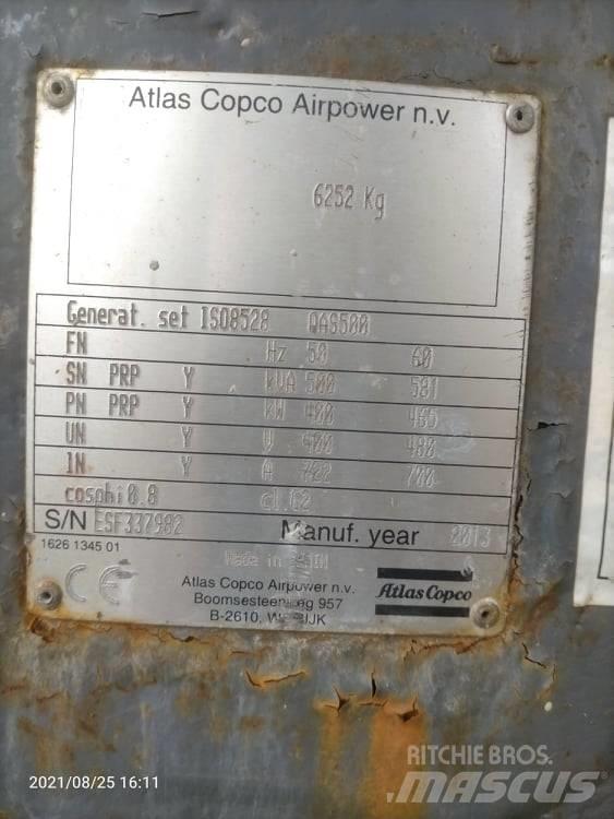 Atlas Copco QAS 500 Dieselgeneraattorit