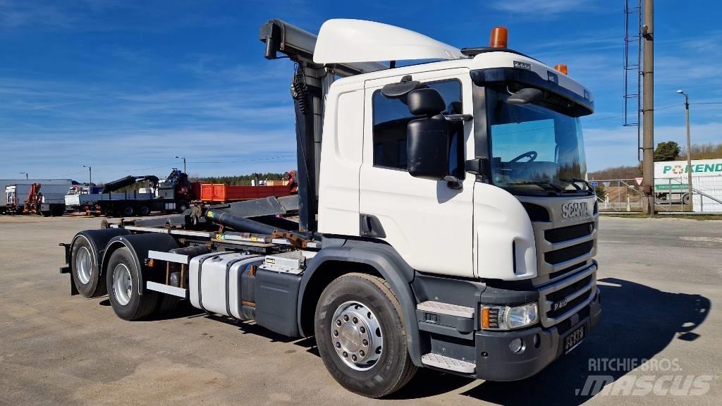 Scania P410 6X2 Koukkulava kuorma-autot