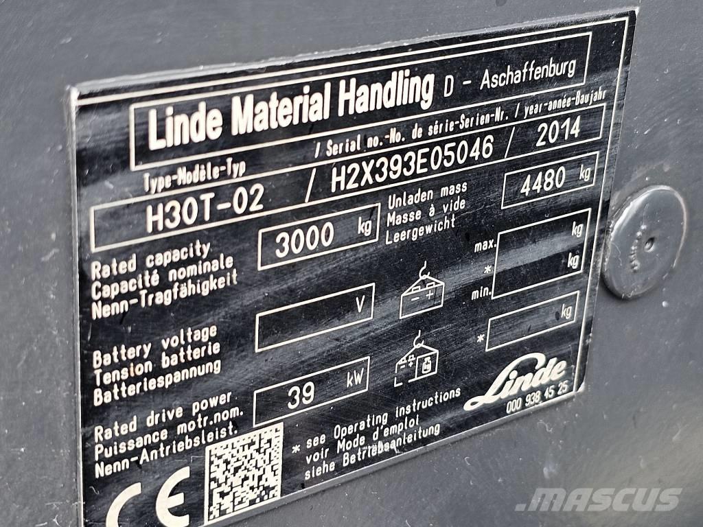Linde H30T-02 Nestekaasutrukit