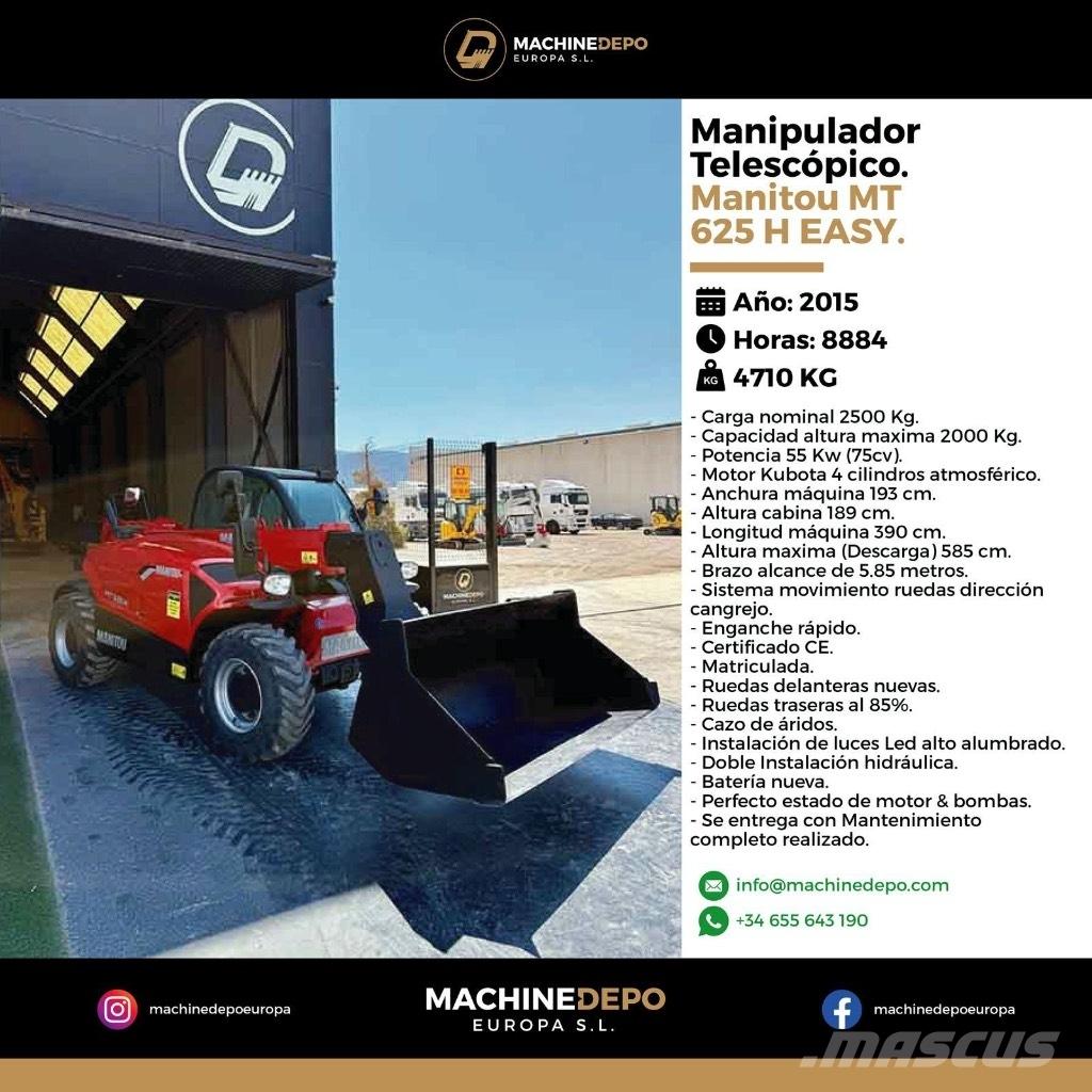 Manitou MT 625 H Kurottajat
