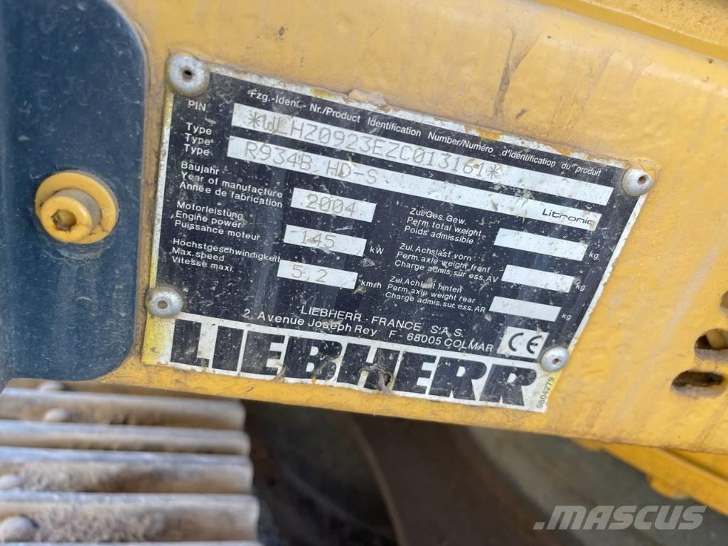 Liebherr R 934 B Telakaivukoneet