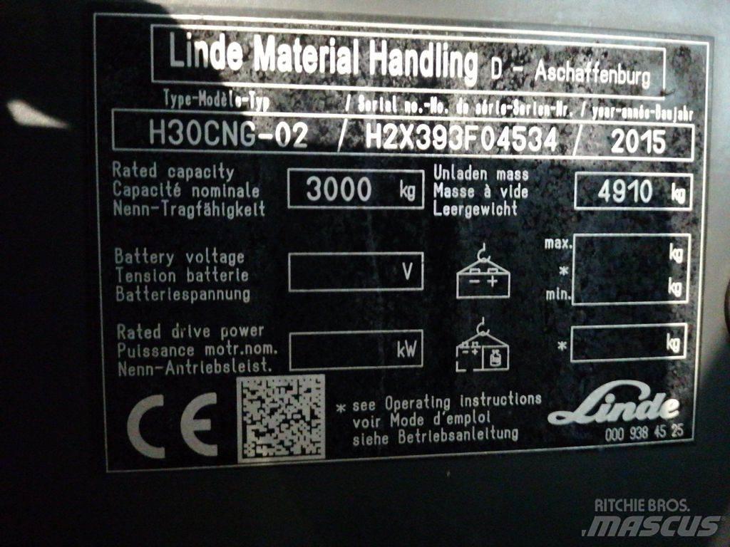 Linde H30TCNG-02 Nestekaasutrukit