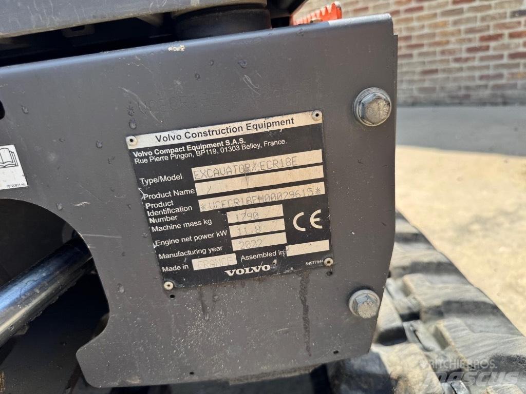 Volvo ECR 18 E Minikaivukoneet < 7t