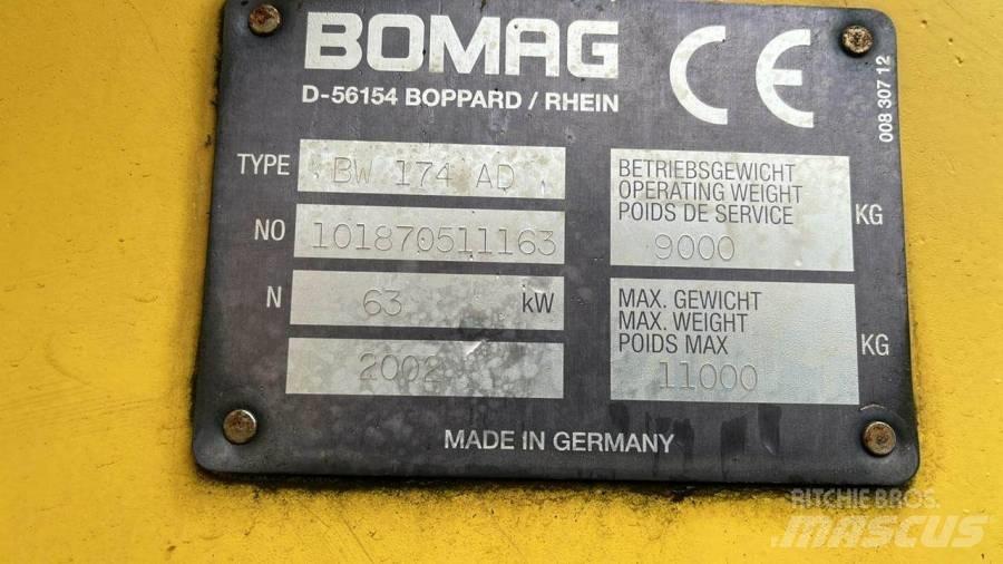 Bomag BW174 AD Tandemjyrät