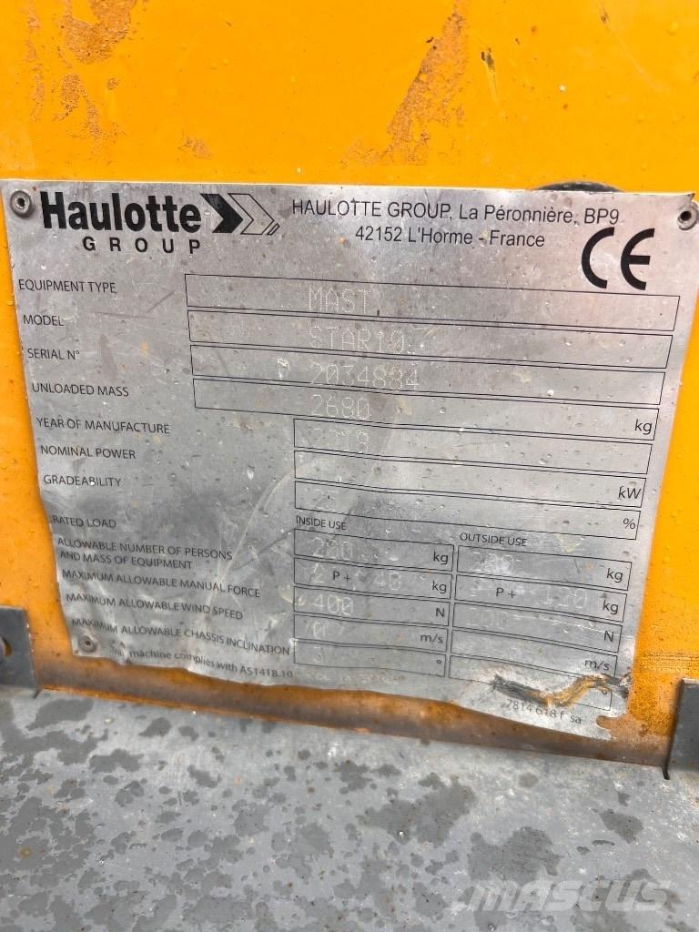 Haulotte Star 10 Teleskooppipuominostimet