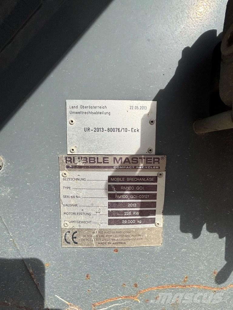 Rubble Master RM 100 Mobiilimurskaimet