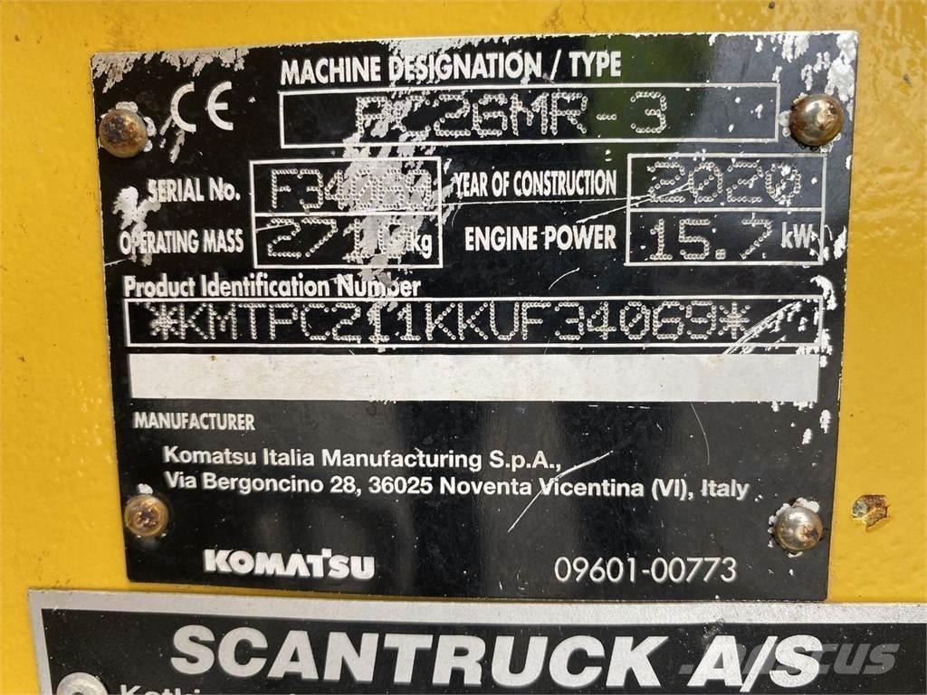 Komatsu PC26MR-3 Pyöräkaivukoneet