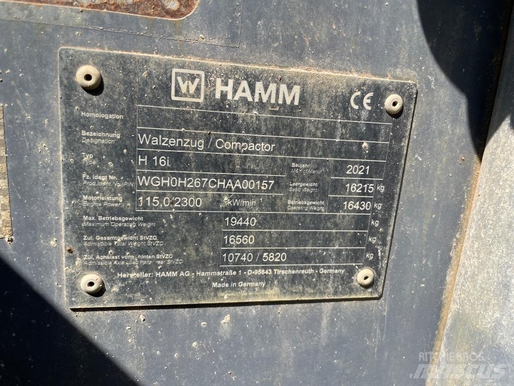 Hamm H 16 i Tiivistyskoneet