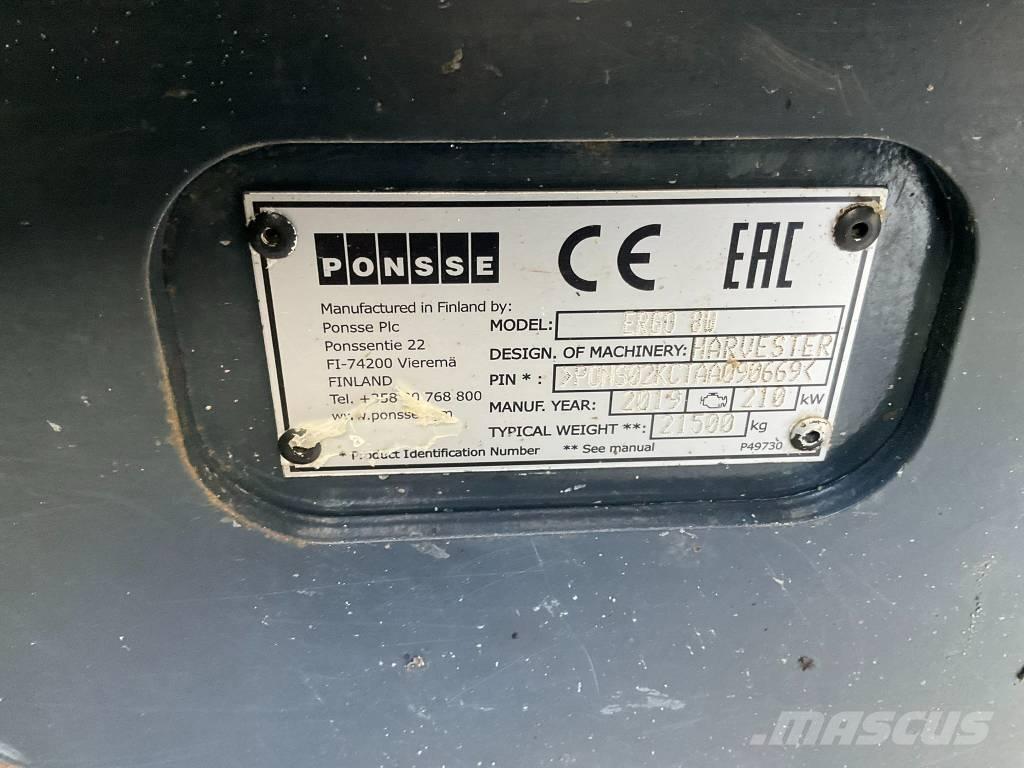 Ponsse ERGO 8W Harvesterit