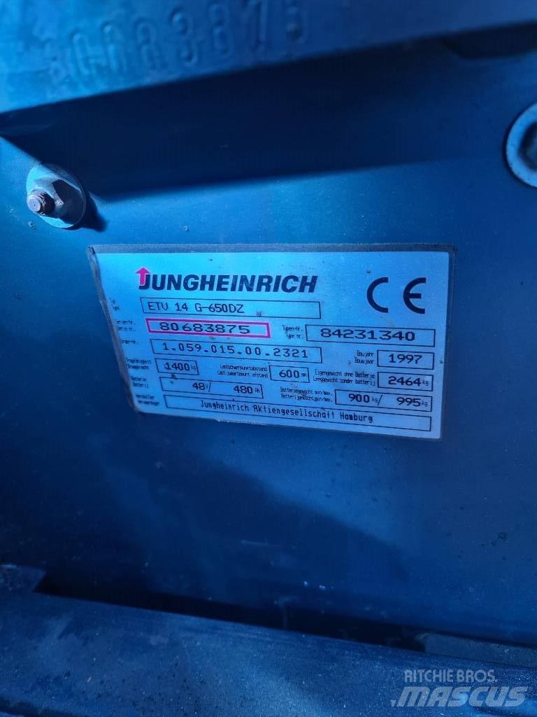 Jungheinrich ETV 14 Työntömastotrukit
