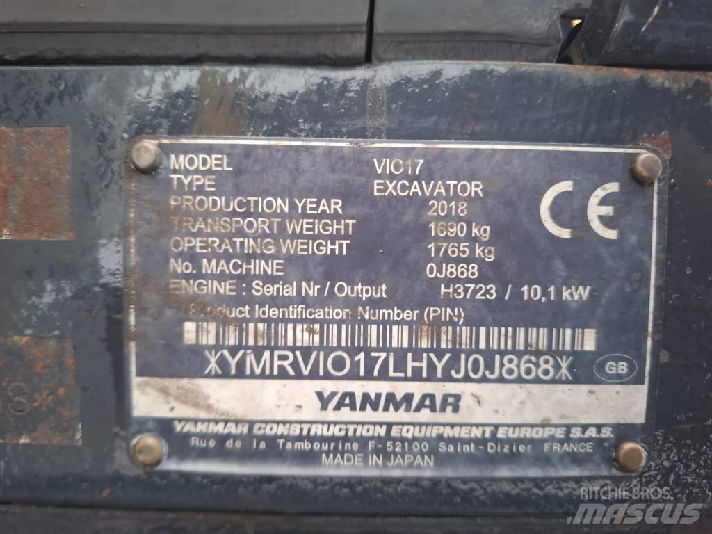 Yanmar Vio 17 Minikaivukoneet < 7t