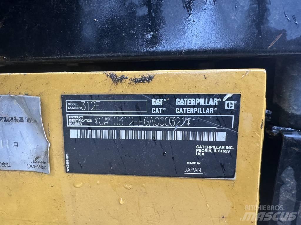 CAT 312E Telakaivukoneet