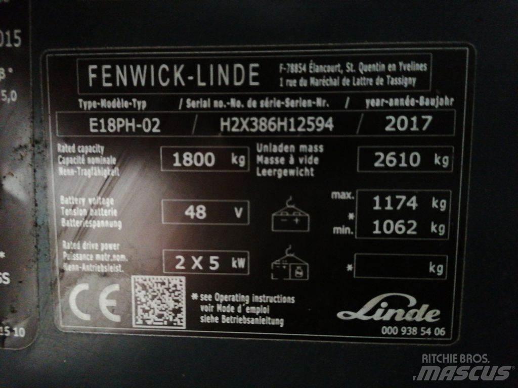 Linde E18PH Sähkötrukit