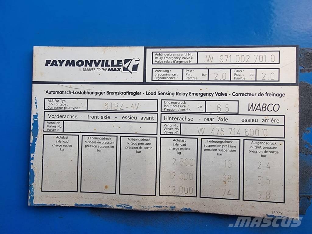 Faymonville STBZ-6VA Nostolava puoliperävaunut