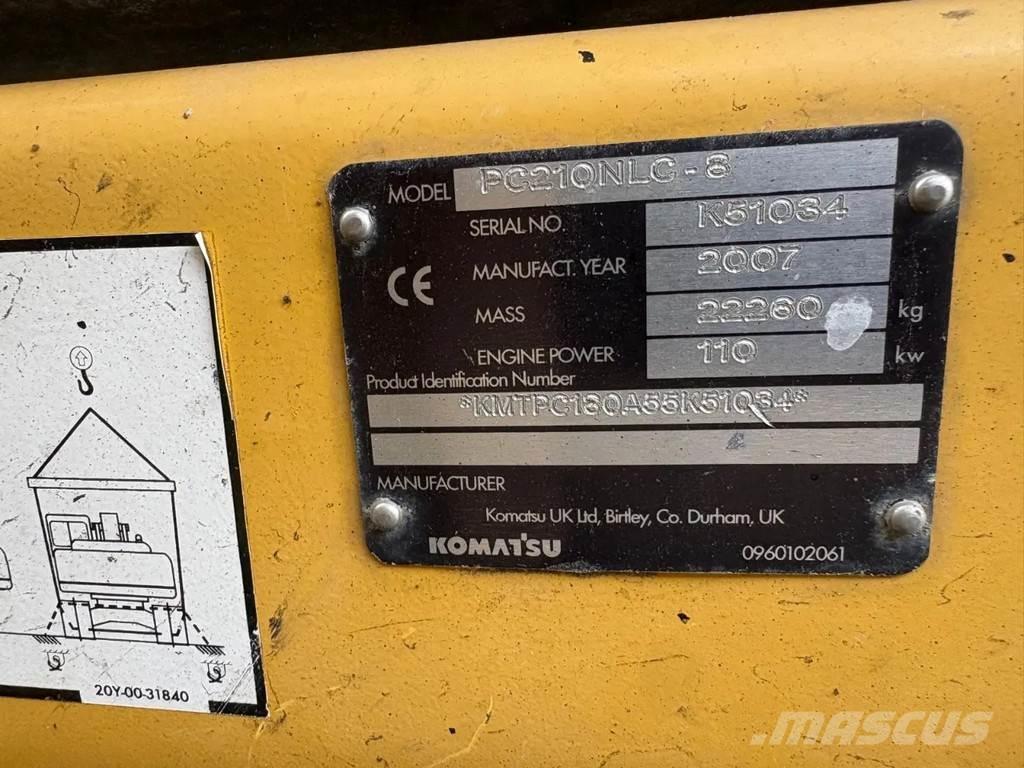 Komatsu PC210LC-8 Telakaivukoneet