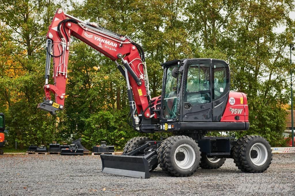 Yanmar B95W Pyöräkaivukoneet