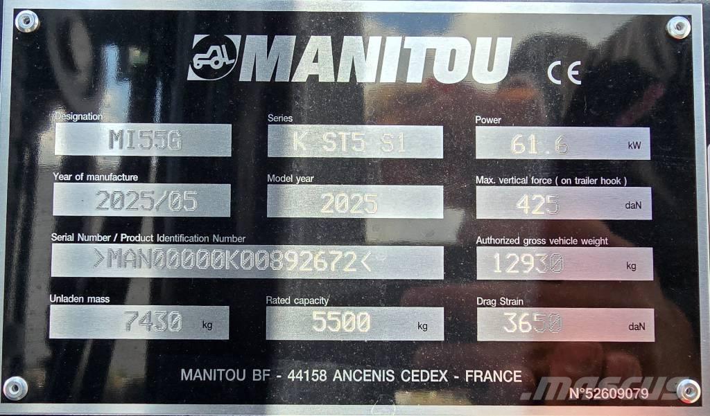 Manitou MI 55 G Nestekaasutrukit