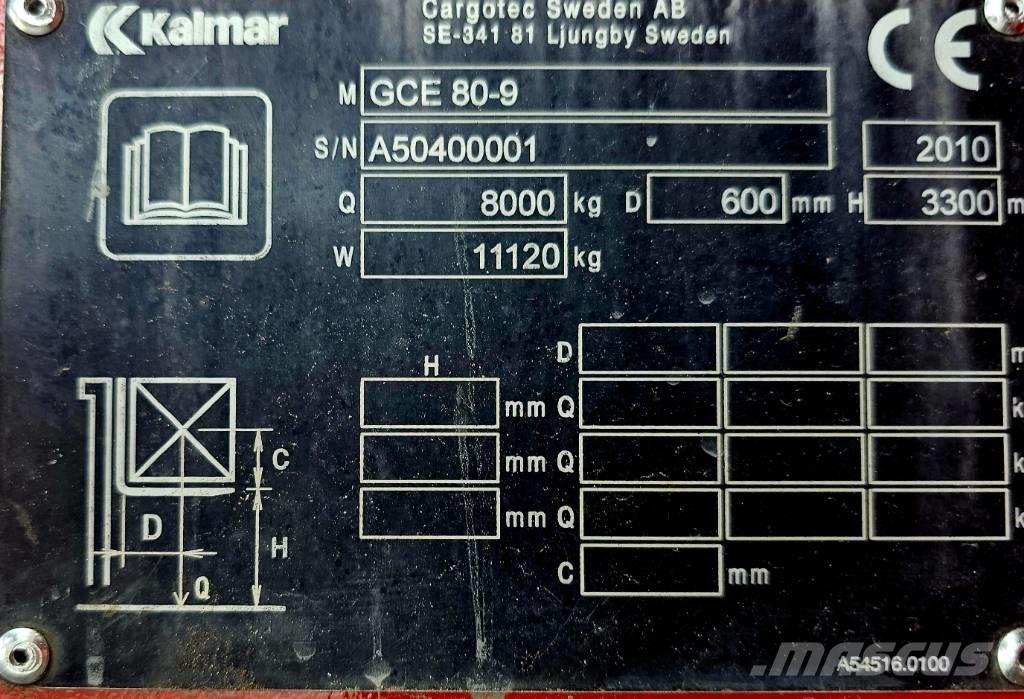 Kalmar GCE 80-9 Nestekaasutrukit