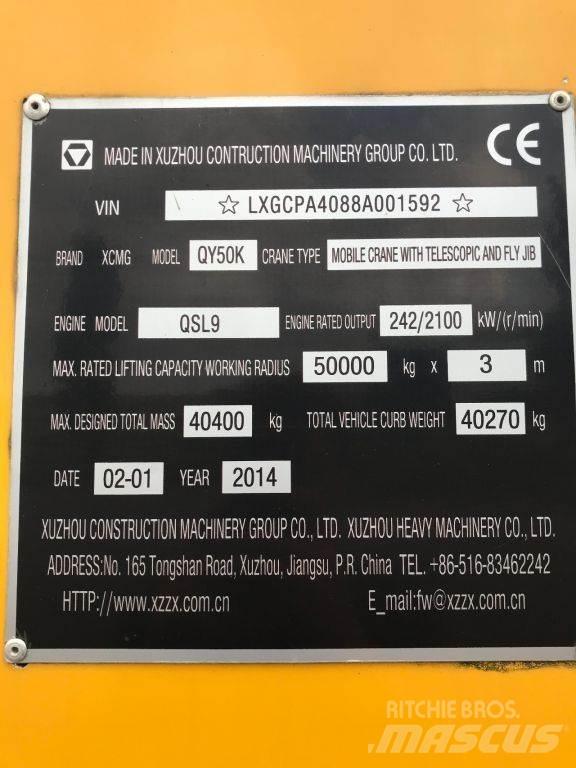 XCMG QY50K UNUSED Mobiilinosturit