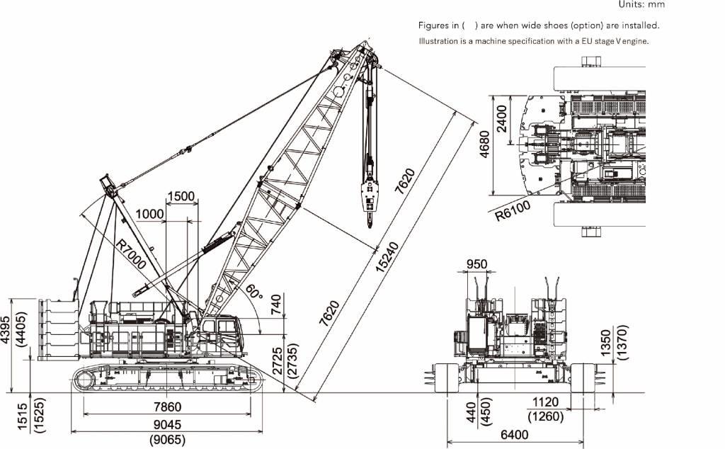 sumitomo SCX2800A-3 Tela-alustaiset nosturit