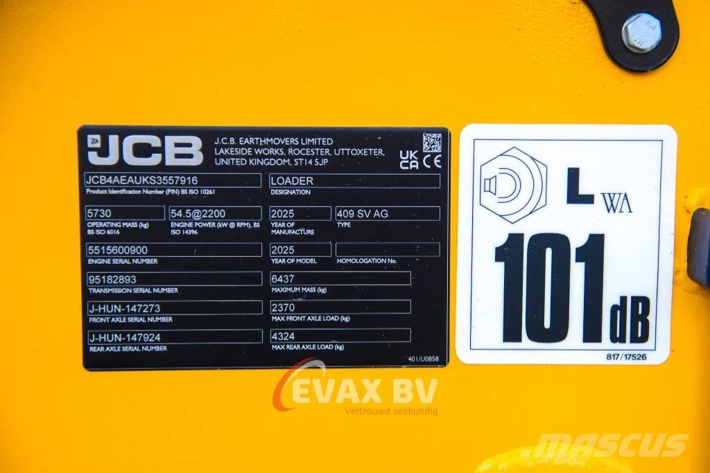JCB 409 Pyöräkuormaajat