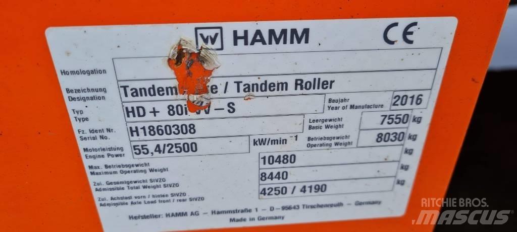 Hamm HD+ 80 i VV-S Tandemjyrät