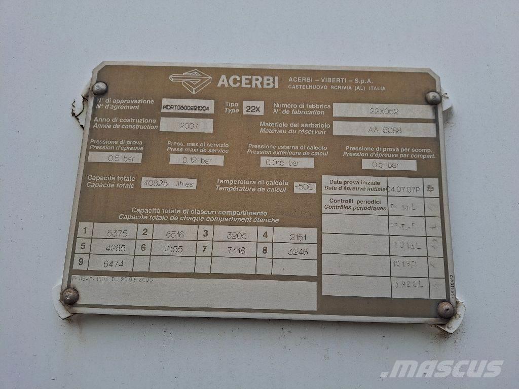 Acerbi ASO64003SP Säiliöpuoliperävaunut