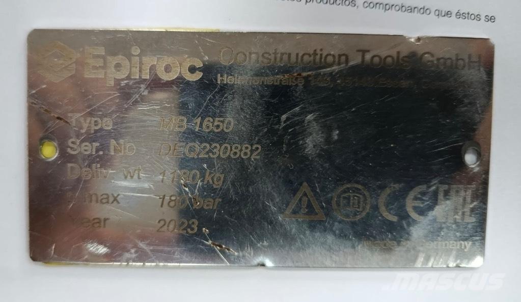 Epiroc MB1650 Iskuvasarat