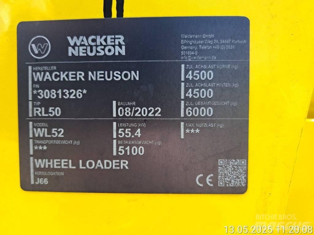 Wacker Neuson WL52 Pyöräkuormaajat