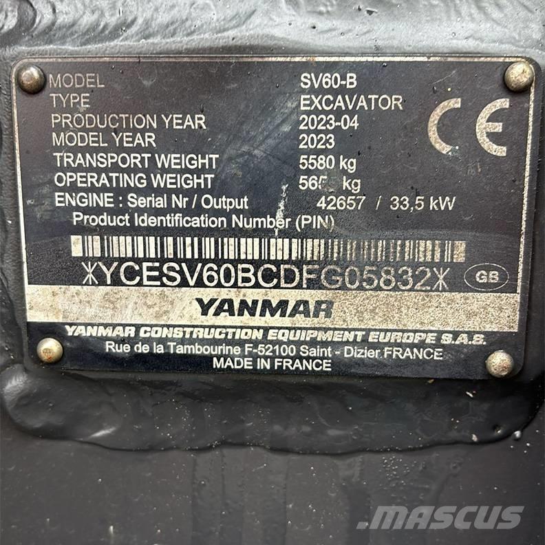 Yanmar SV60-B Minikaivukoneet < 7t